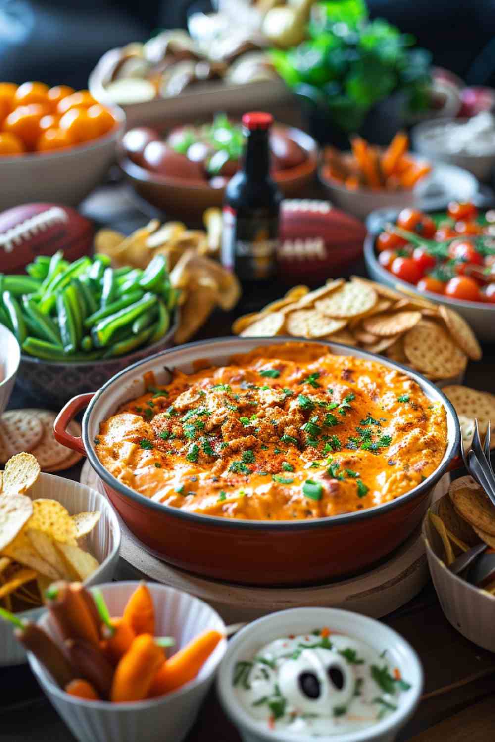 Crockpot Buffalo Chicken Dip