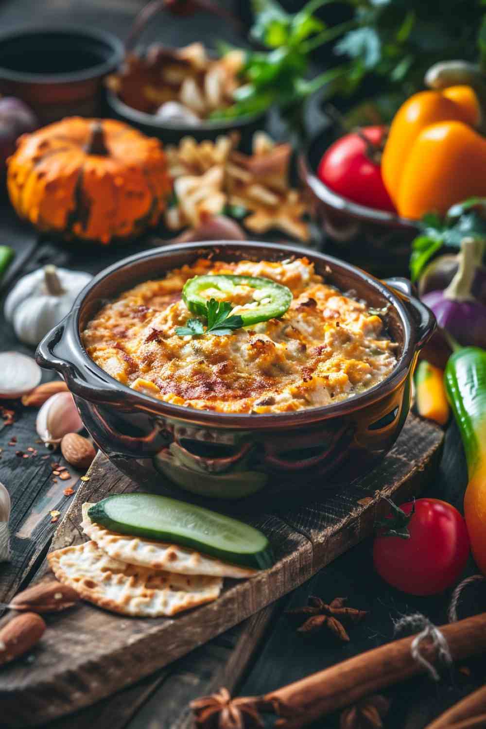 Crockpot Buffalo Chicken Dip