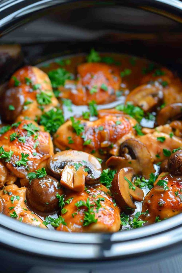 Crockpot Chicken Marsala