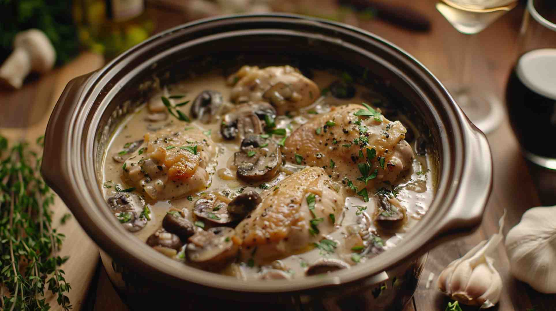 Crockpot Chicken Marsala