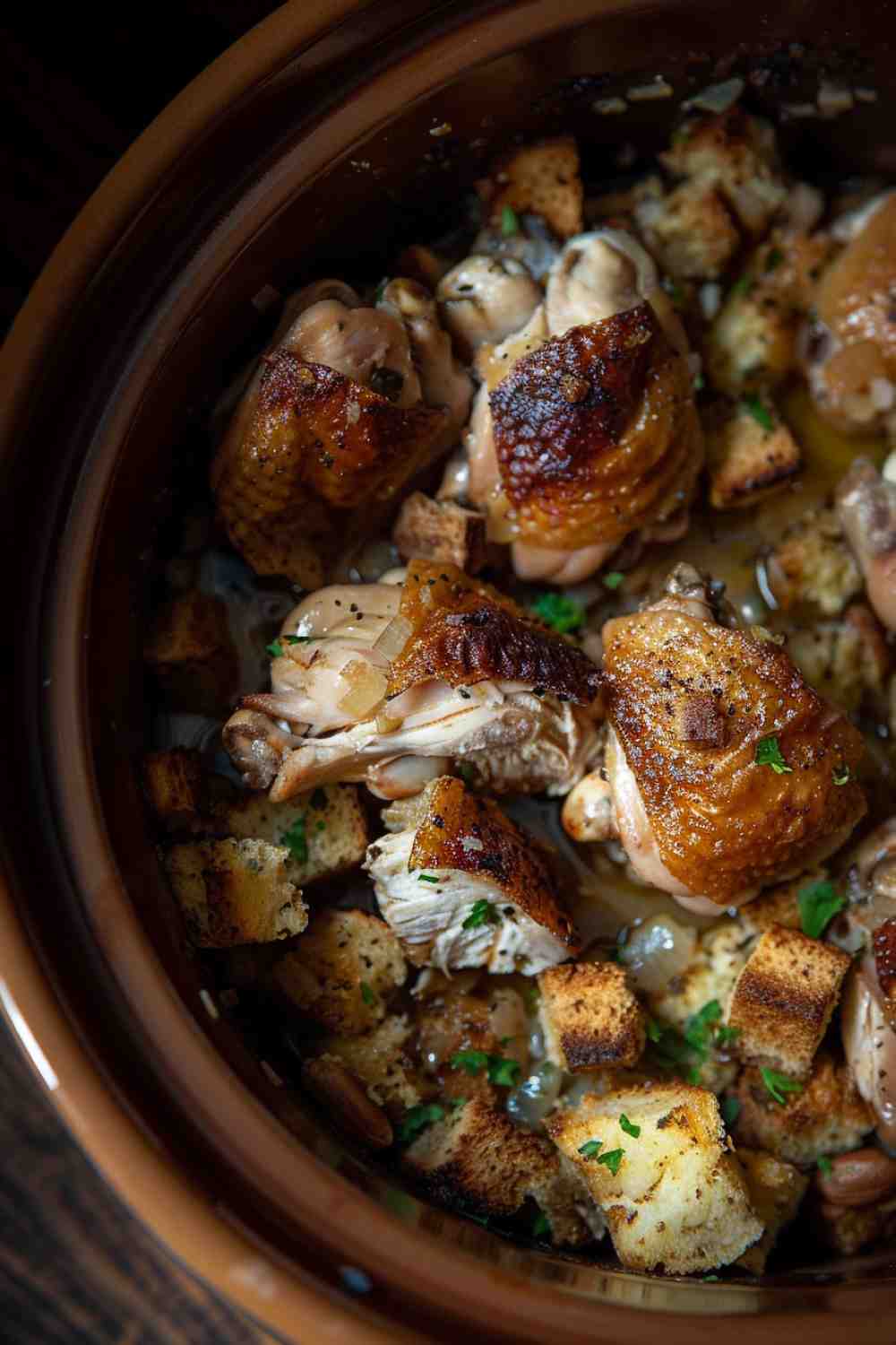 Crockpot Chicken and Stuffing