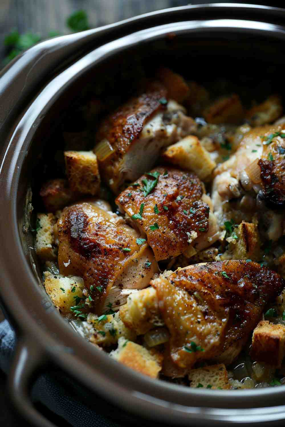 Crockpot Chicken and Stuffing