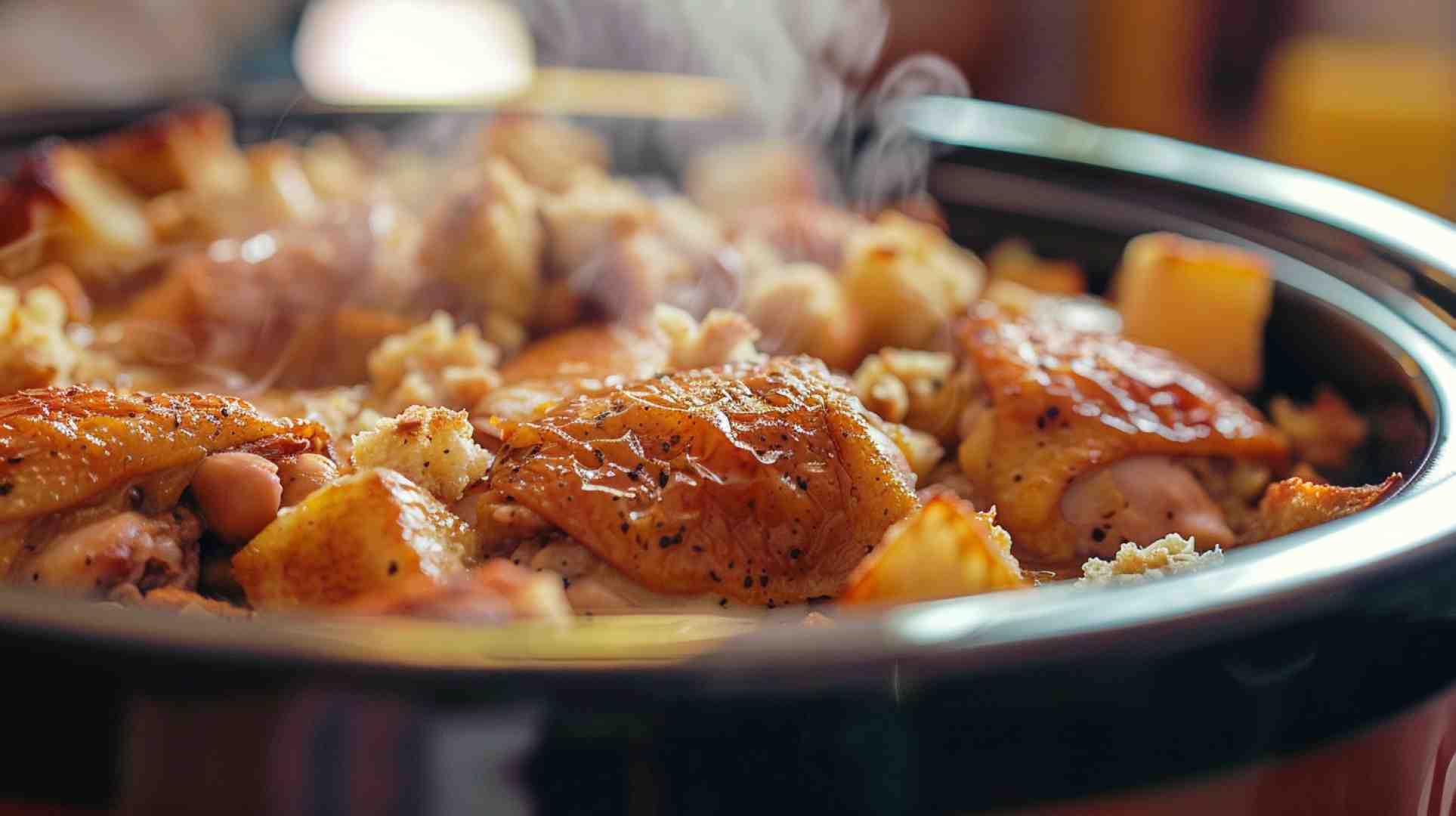 Crockpot Chicken and Stuffing