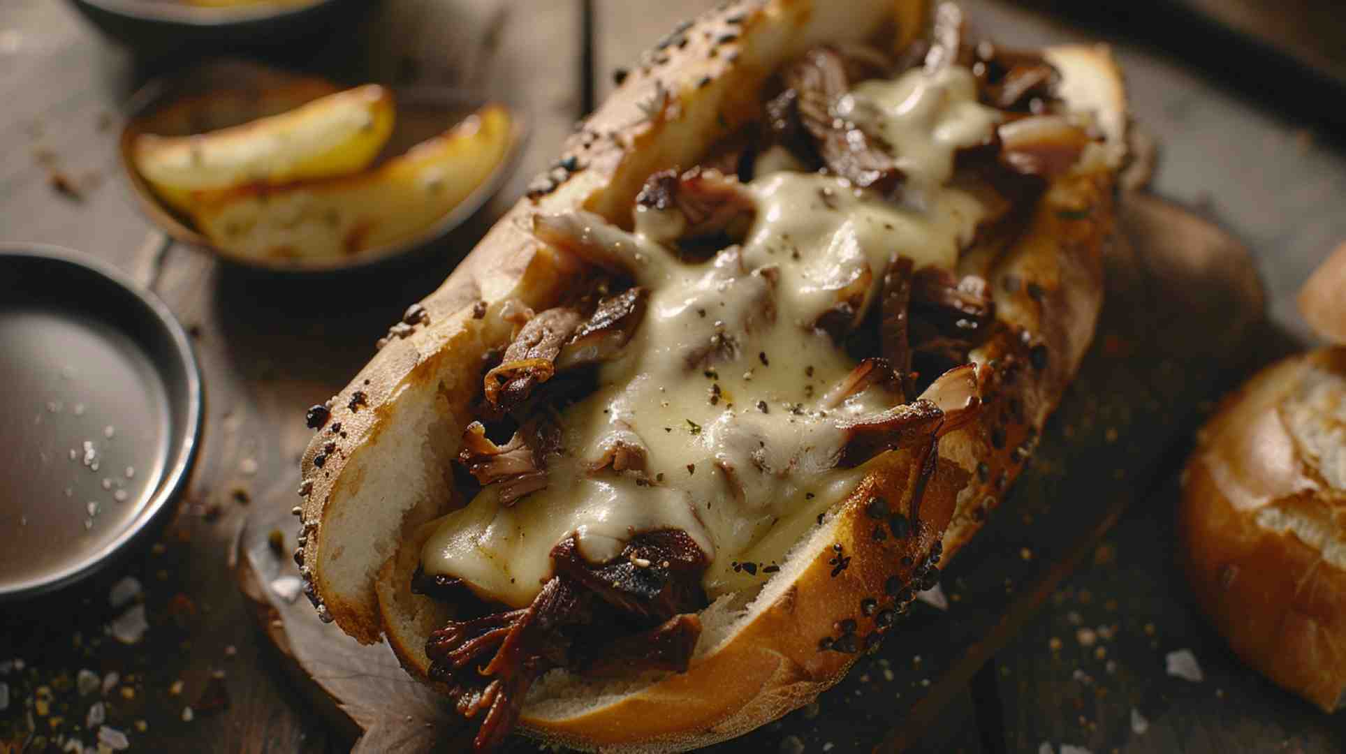 Crockpot French Dip Sandwiches