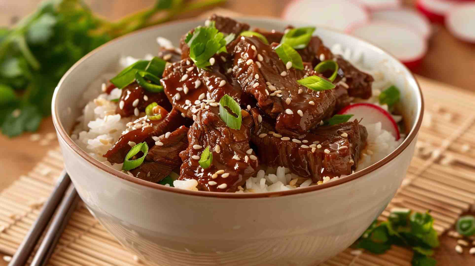 Crockpot Korean Beef Bowls