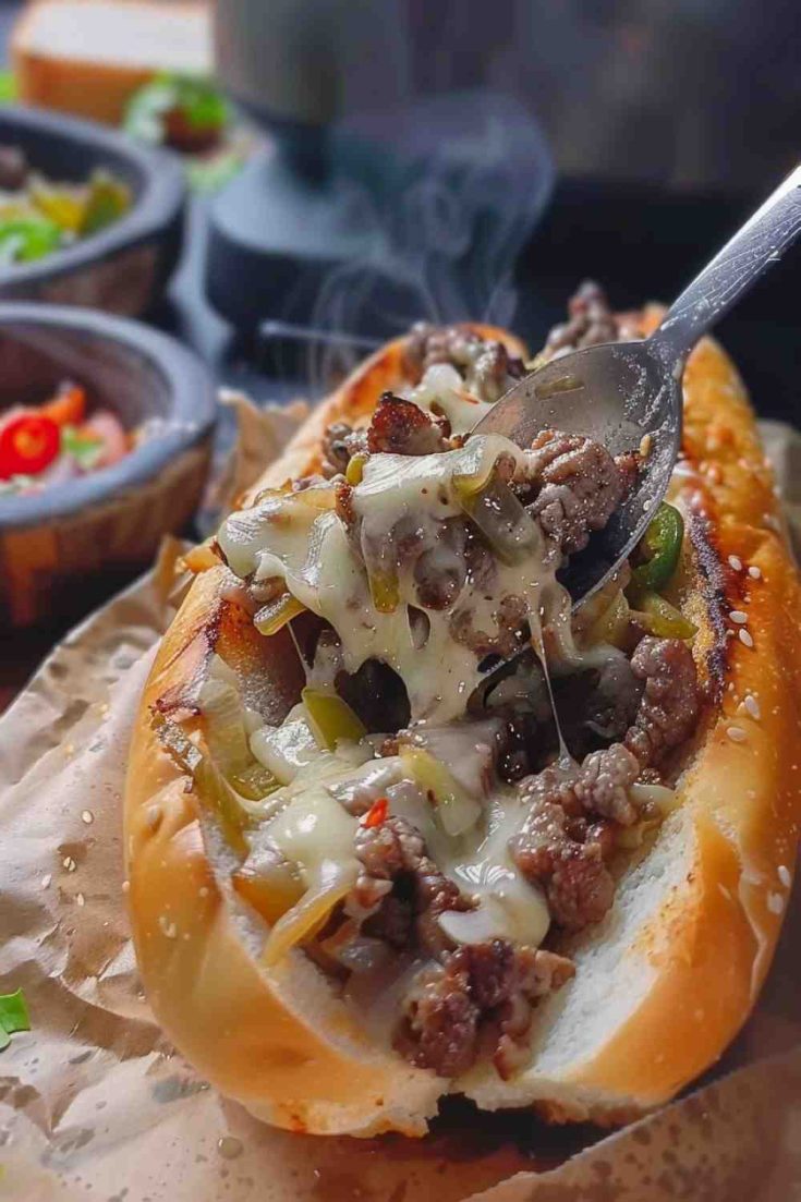 Crockpot Philly Cheesesteak