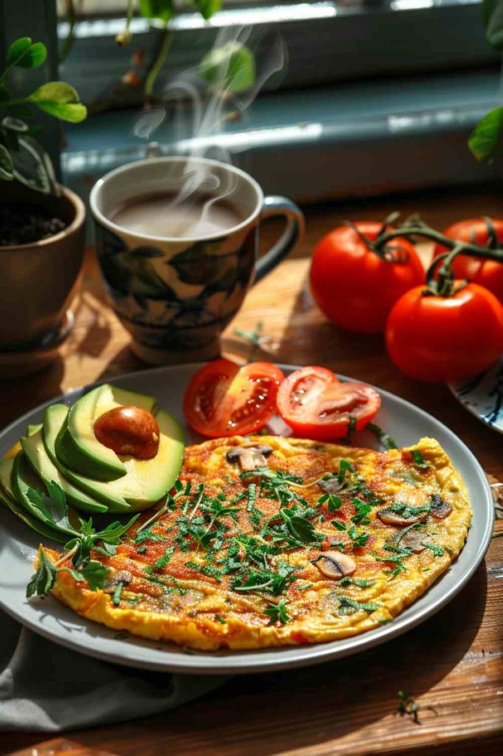 Easy Mushroom Breakfast Omelette