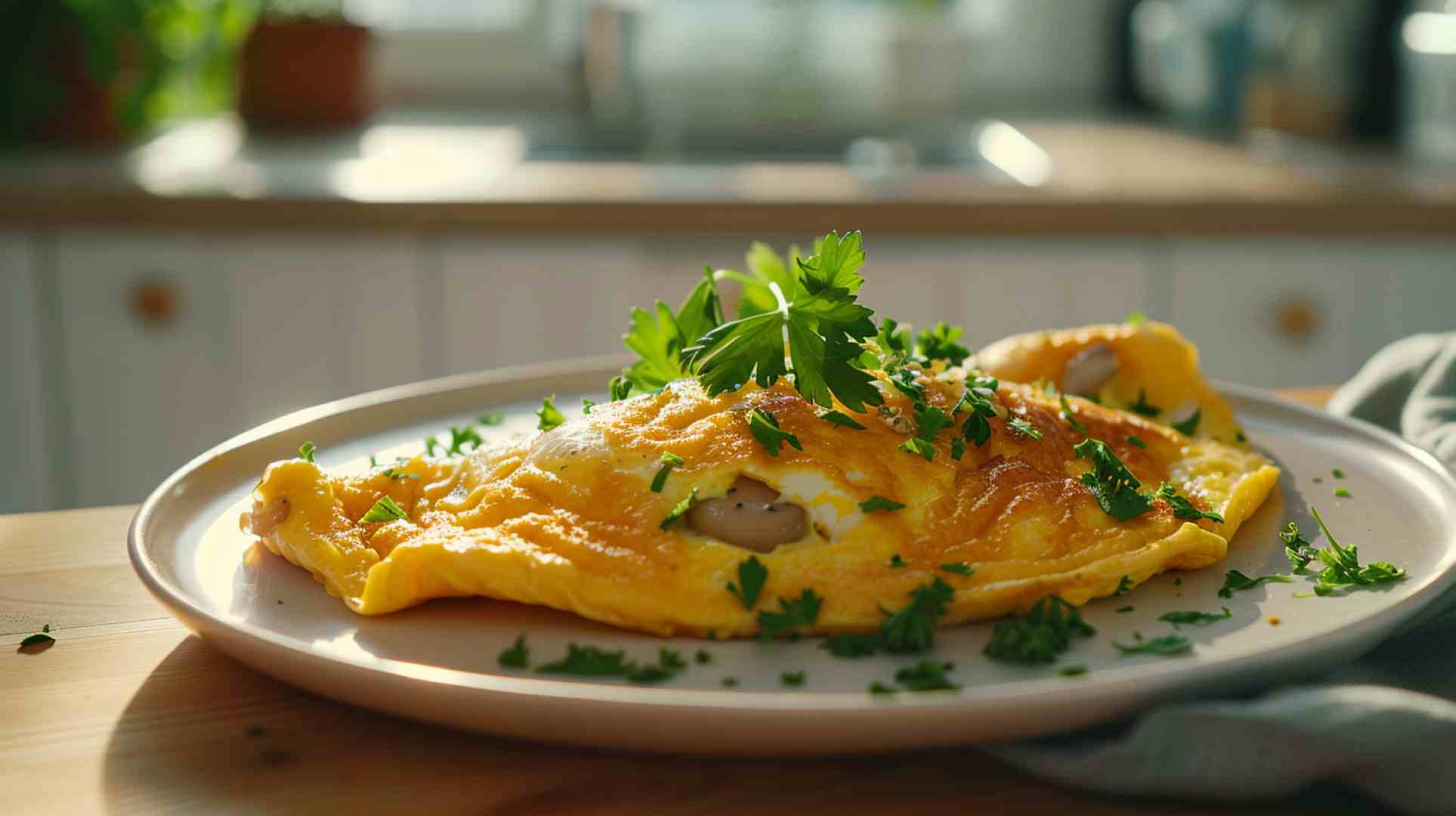 Easy Mushroom Breakfast Omelette