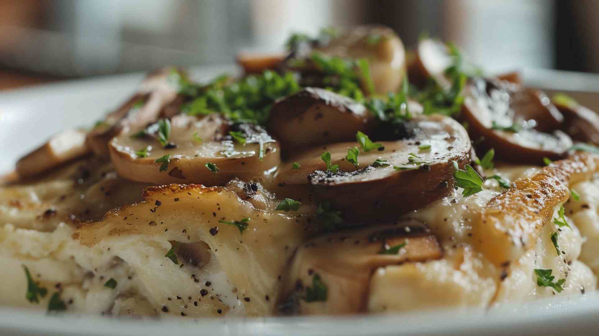 Fluffy Mushroom and Swiss Omelette