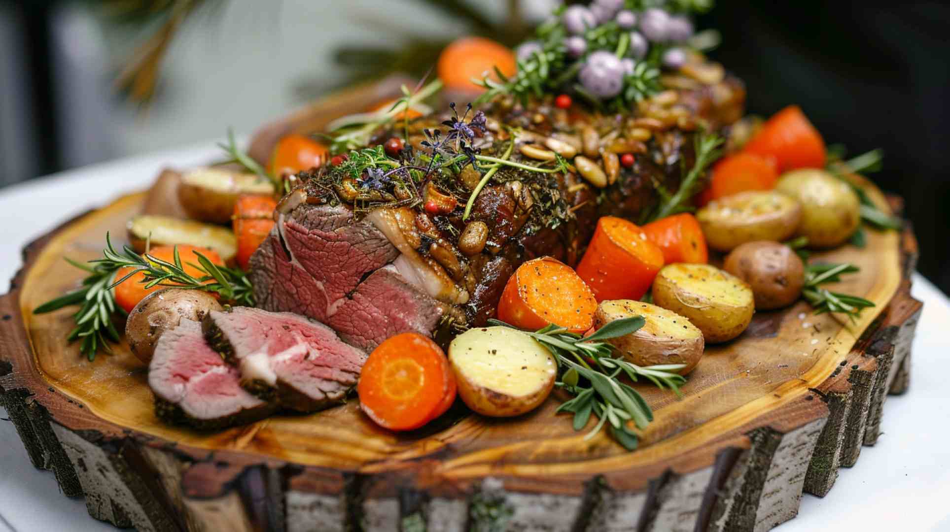 Garlic Herb Roasted Lamb