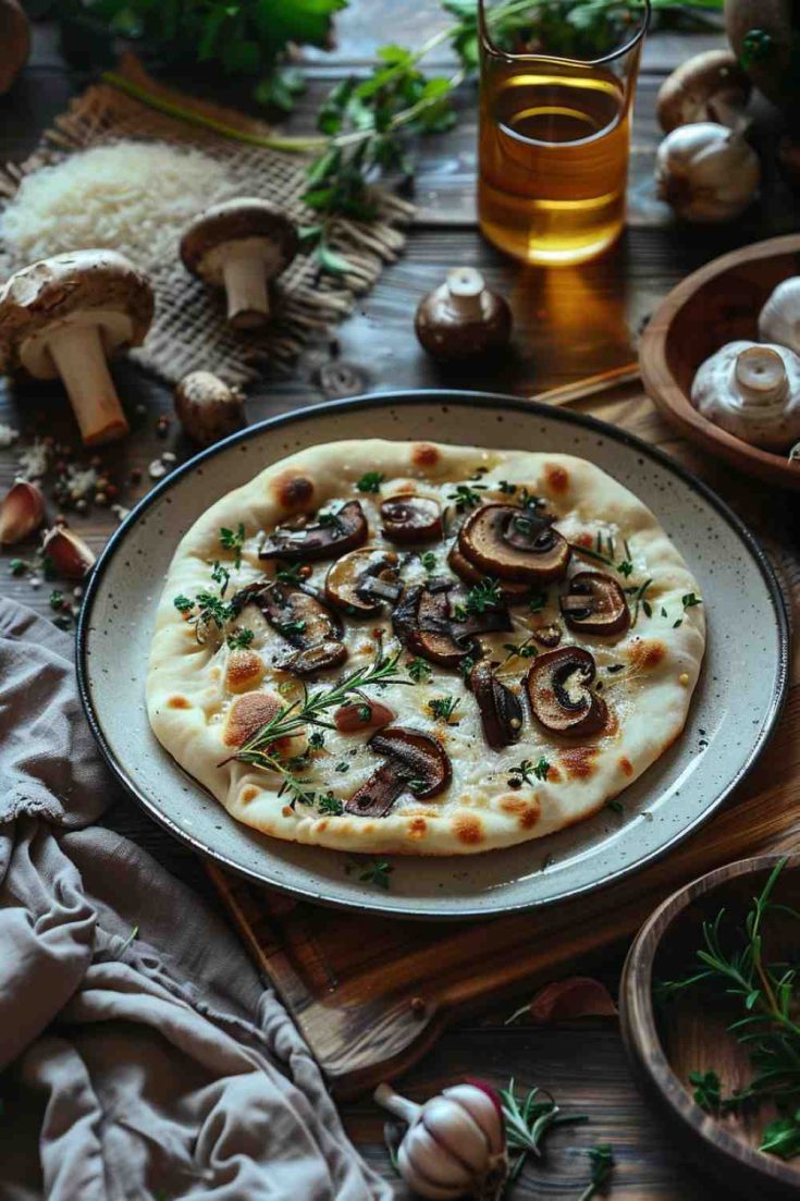 Garlic Mushroom Flatbread