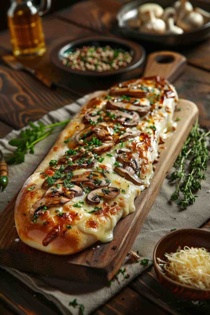 Garlic Mushroom Flatbread