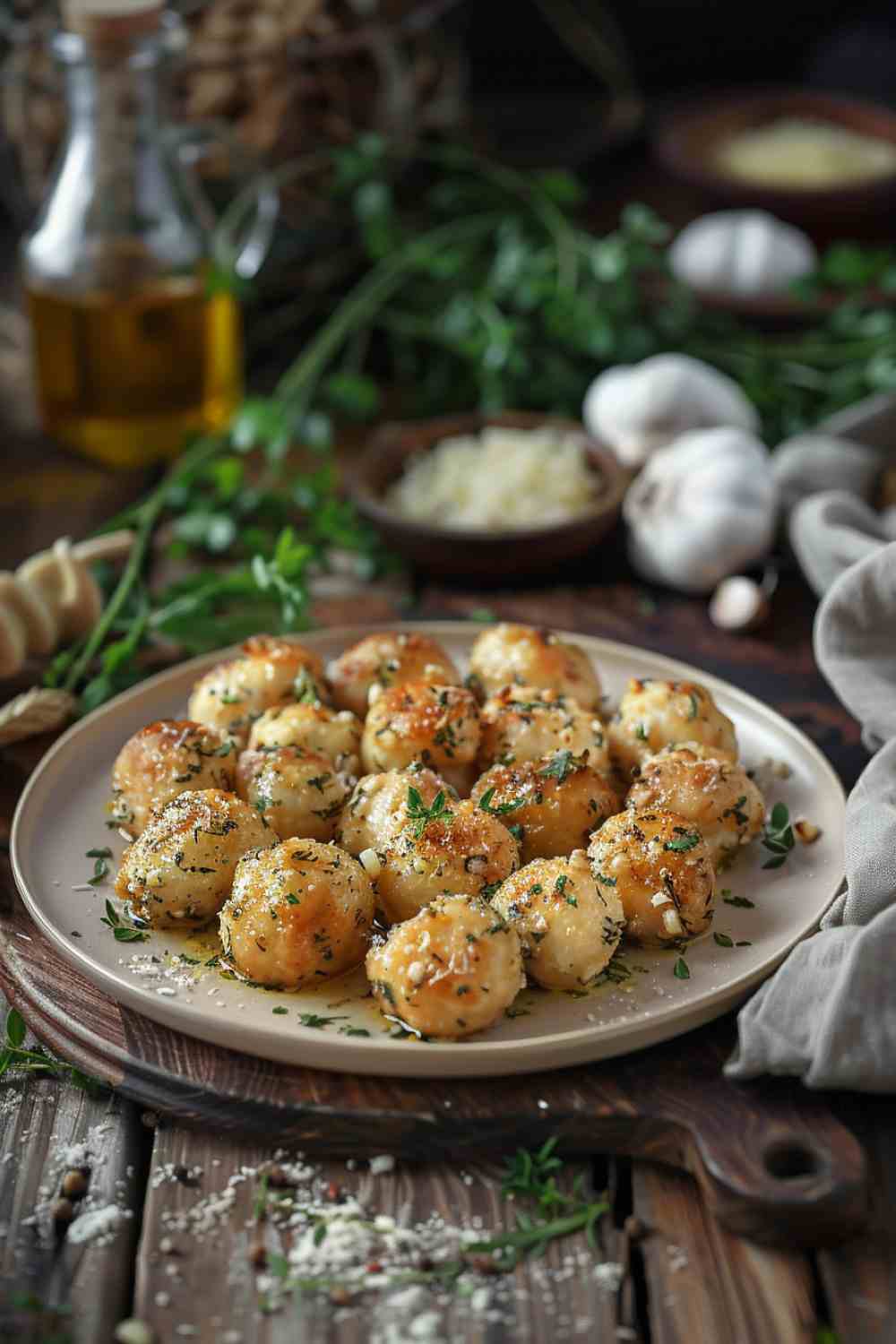 Garlic Parmesan Mushrooms