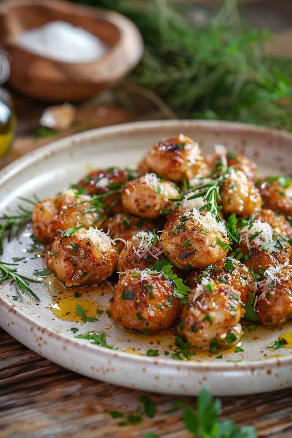 Garlic Parmesan Mushrooms