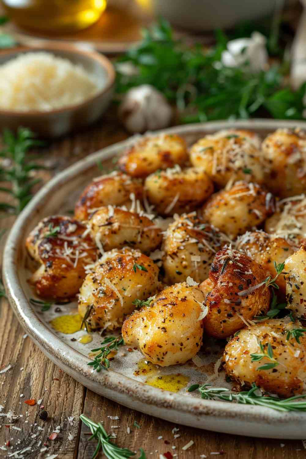 Garlic Parmesan Mushrooms