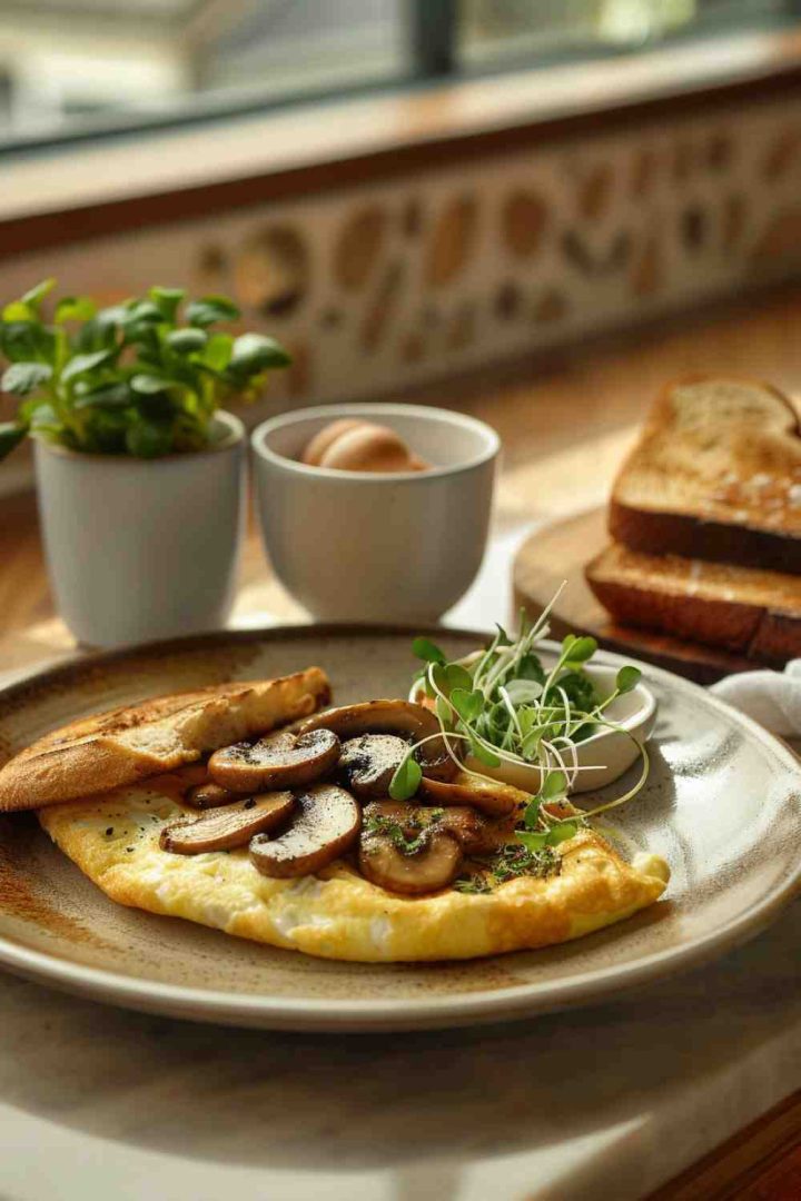 Gluten-Free Mushroom Omelette