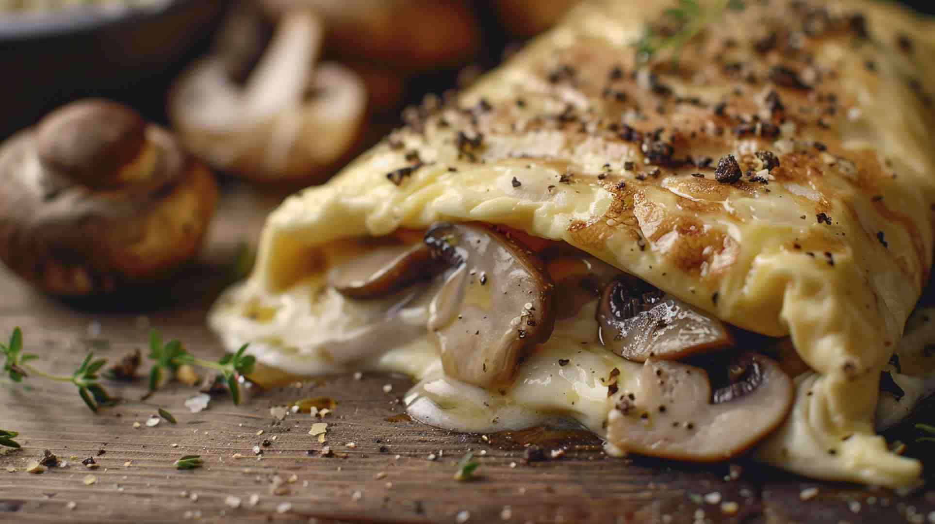 Gourmet Mushroom Truffle Omelette