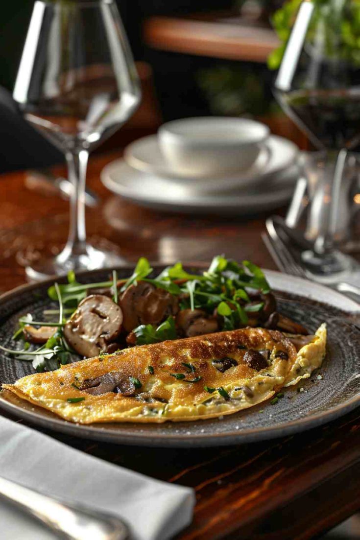 Gourmet Mushroom Truffle Omelette