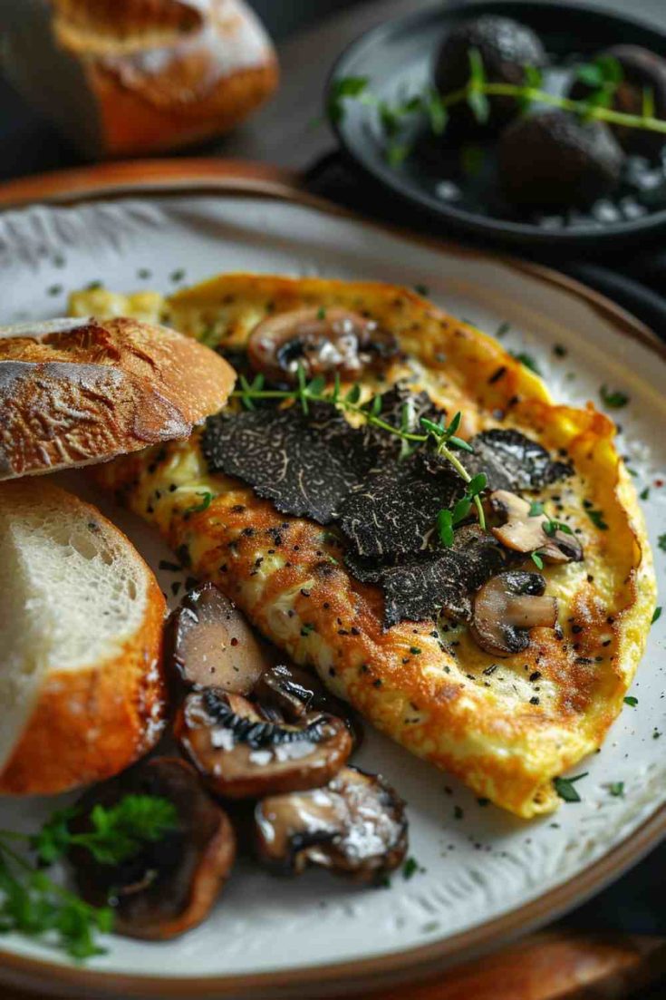 Gourmet Mushroom Truffle Omelette