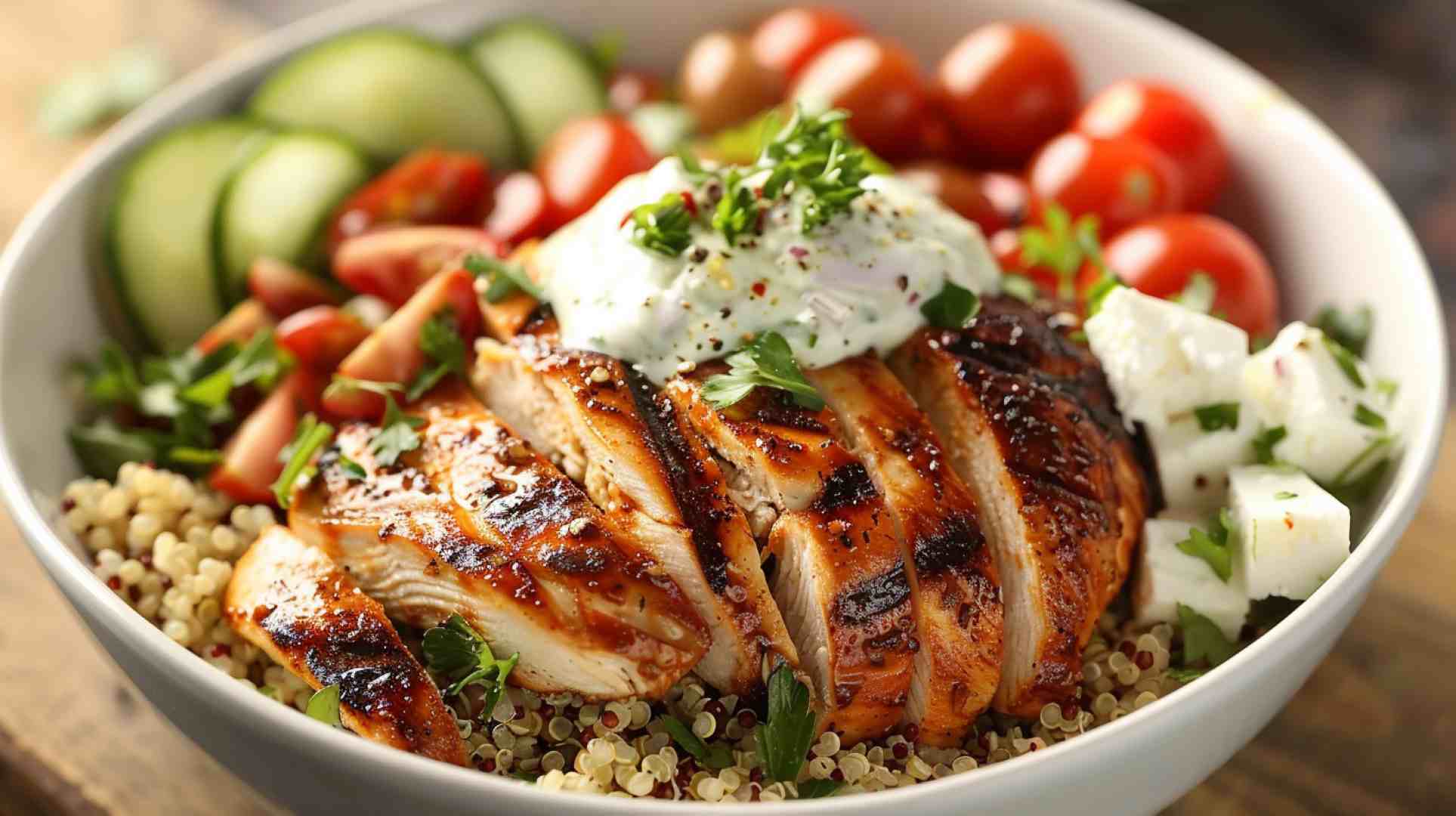 Healthy Greek Chicken Bowls