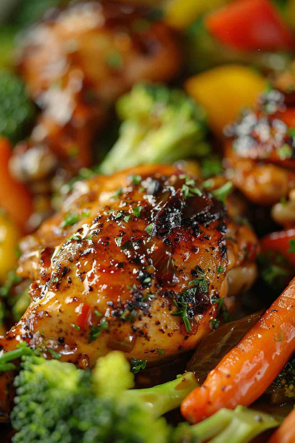 Honey Garlic Chicken and Veggies