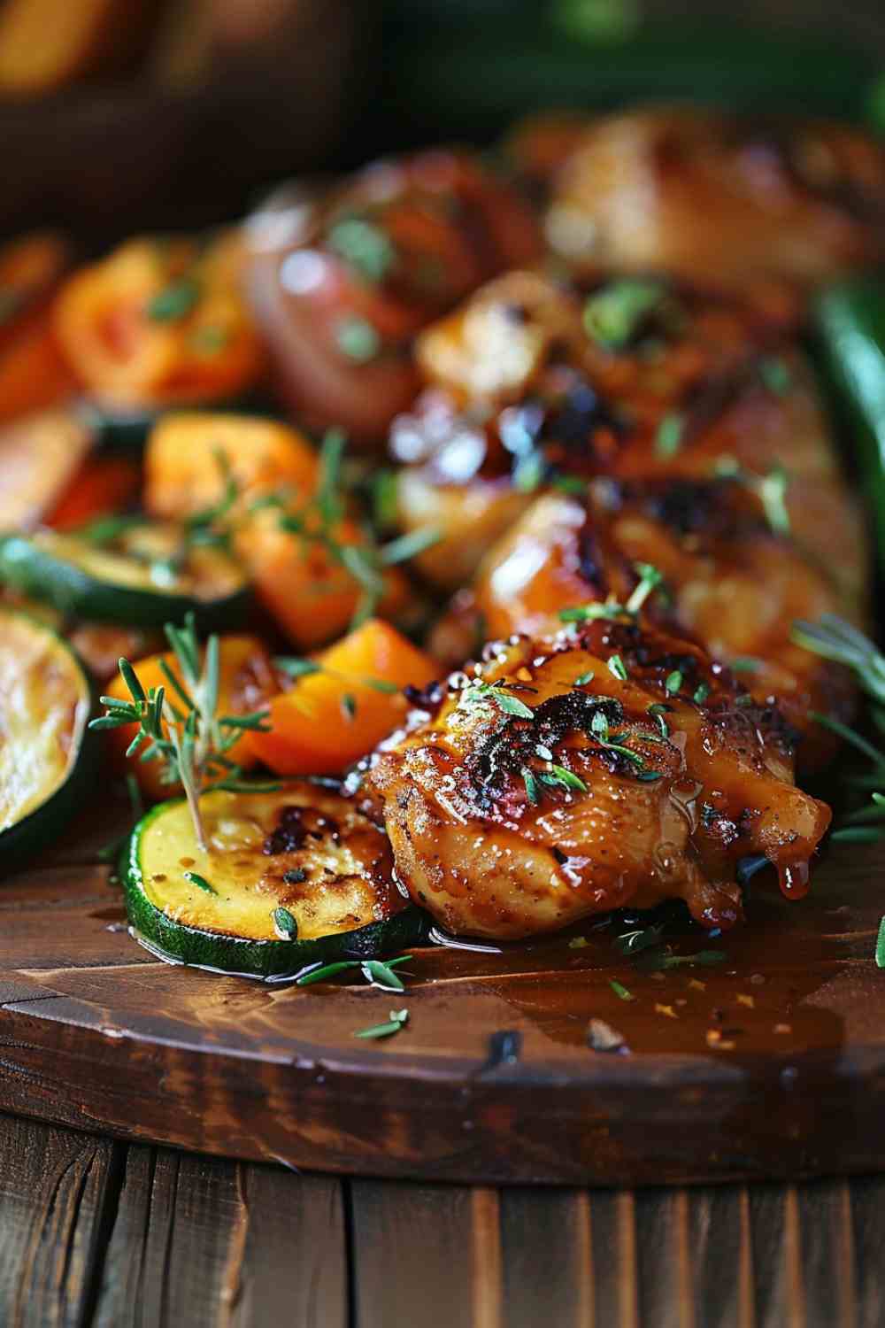 Honey Garlic Chicken and Veggies