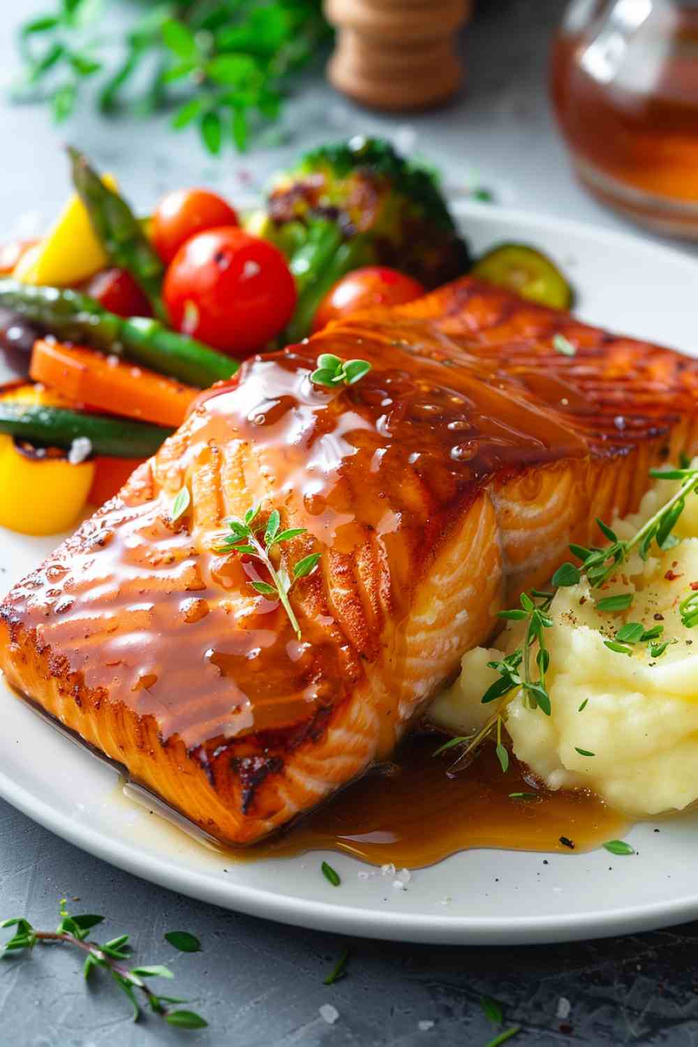 Honey Mustard Glazed Salmon