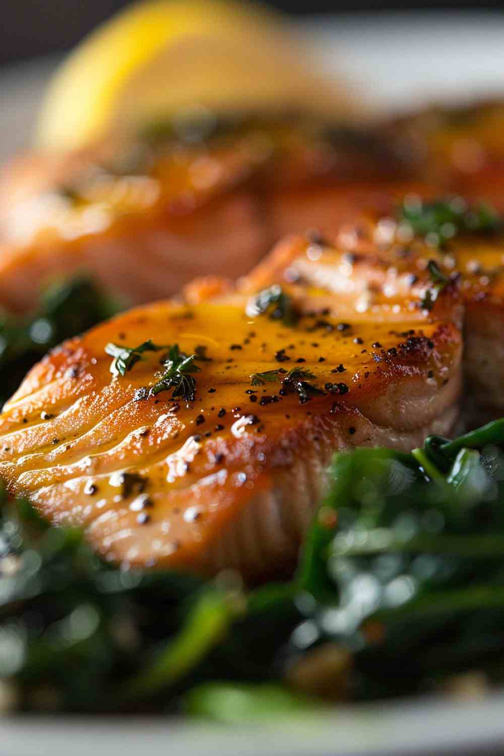 Honey Mustard Glazed Salmon