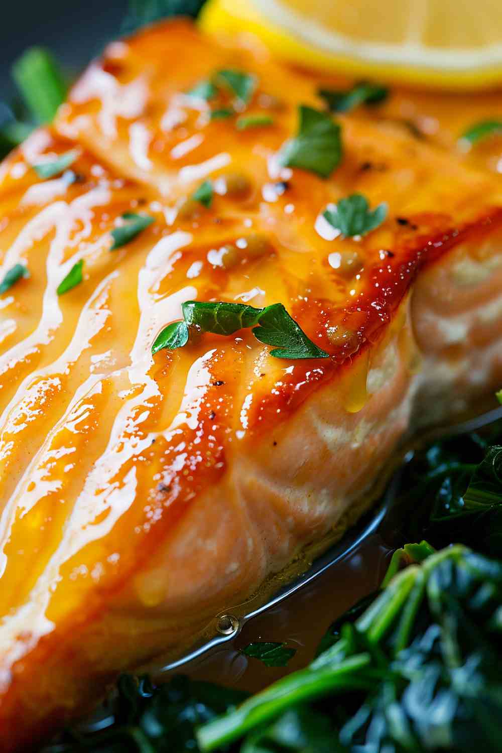 Honey Mustard Glazed Salmon