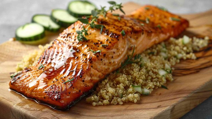 Honey Mustard Glazed Salmon