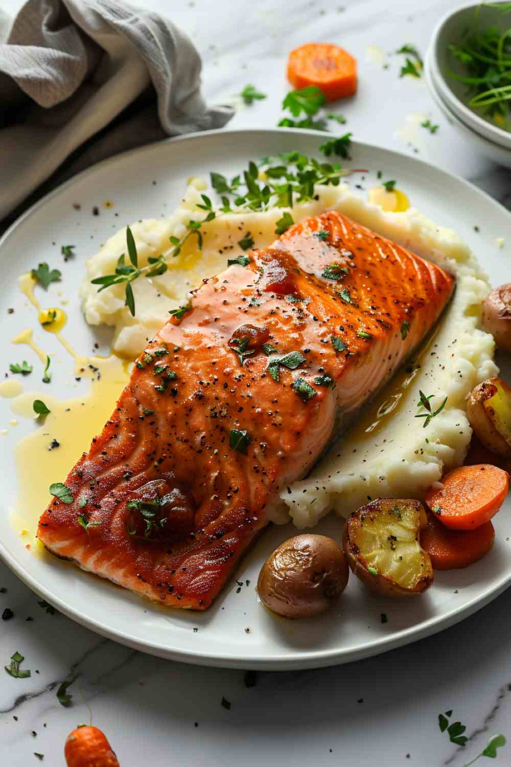 Honey Mustard Glazed Salmon