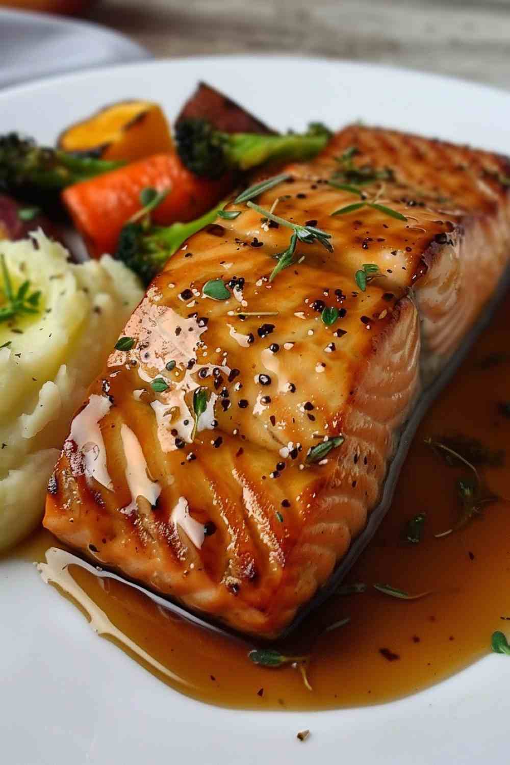 Honey Mustard Glazed Salmon