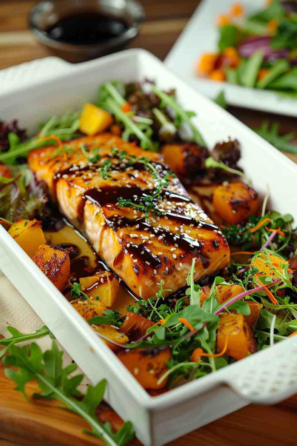 Honey Mustard Glazed Salmon