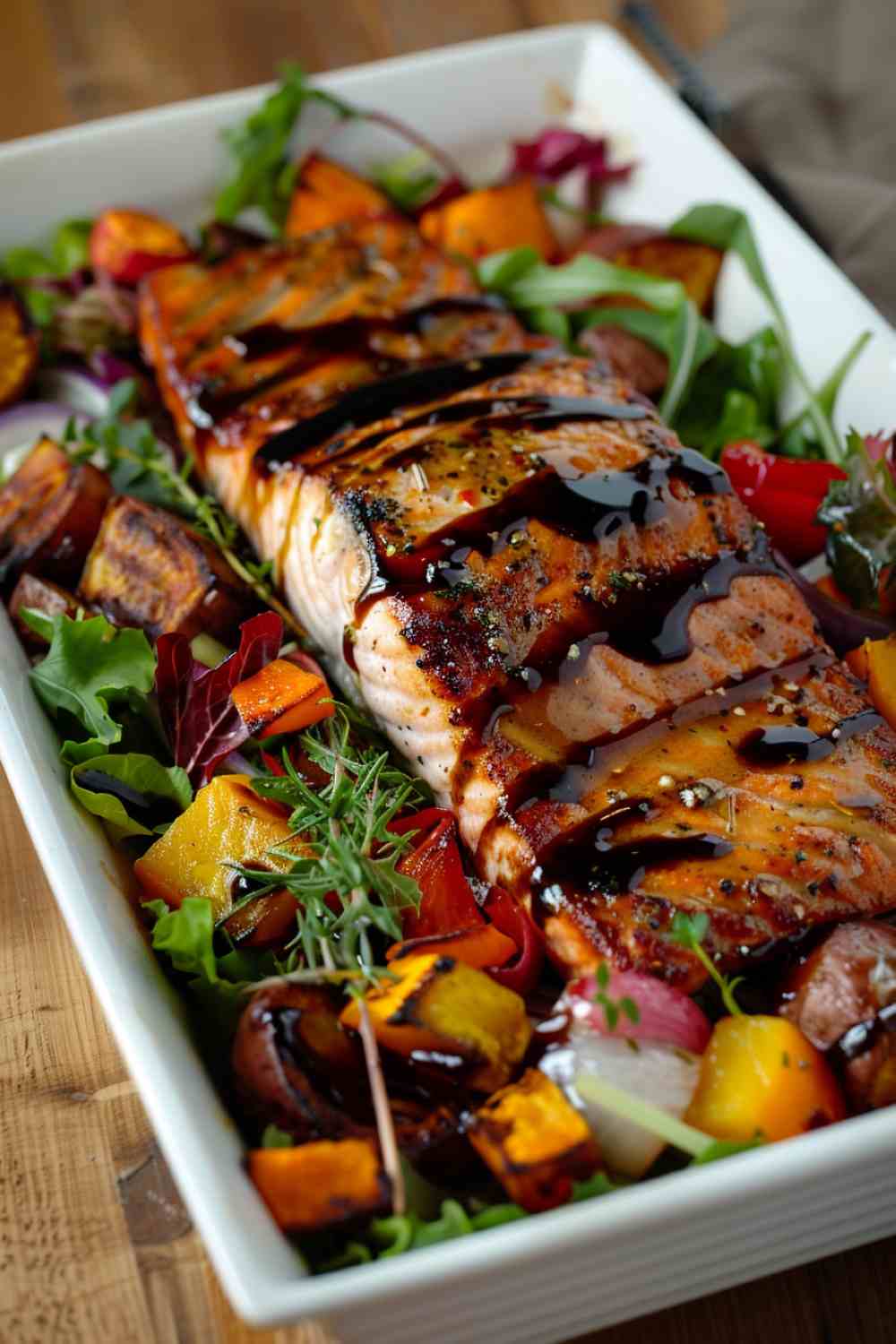 Honey Mustard Glazed Salmon