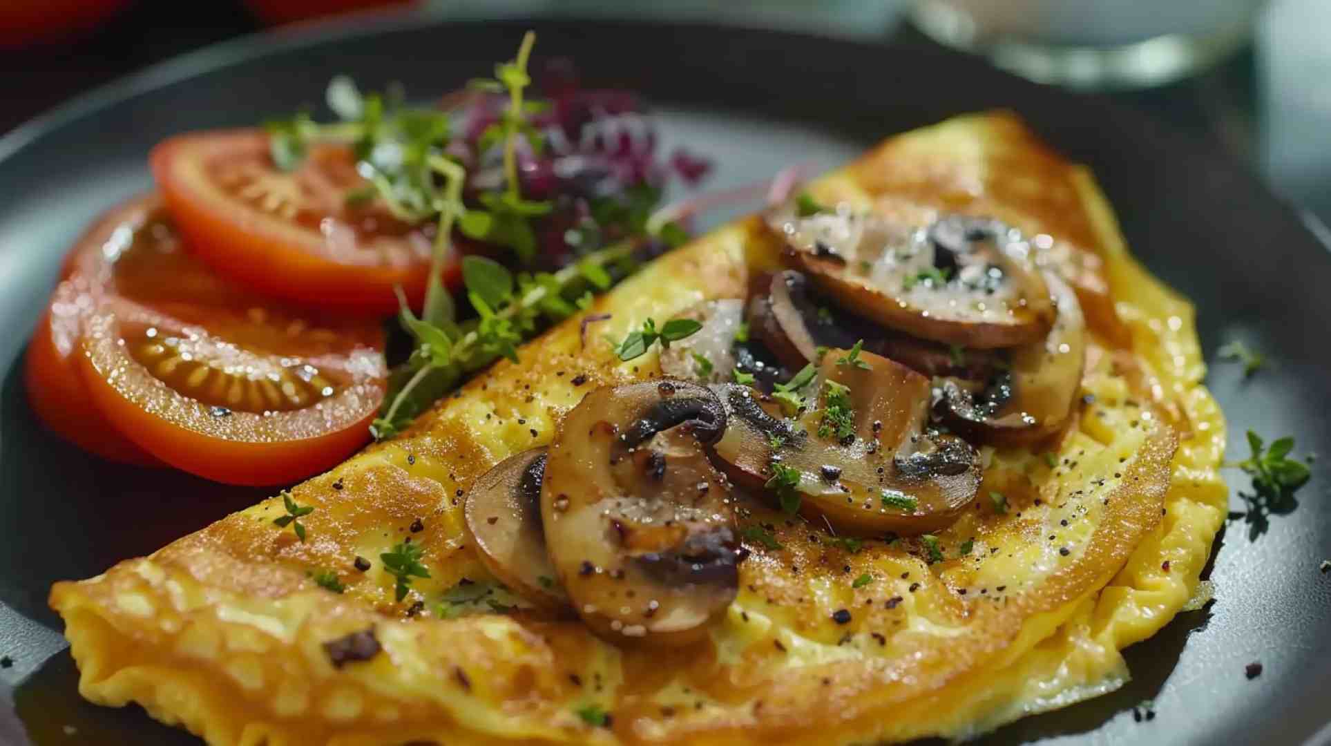 Keto-Friendly Mushroom Omelette