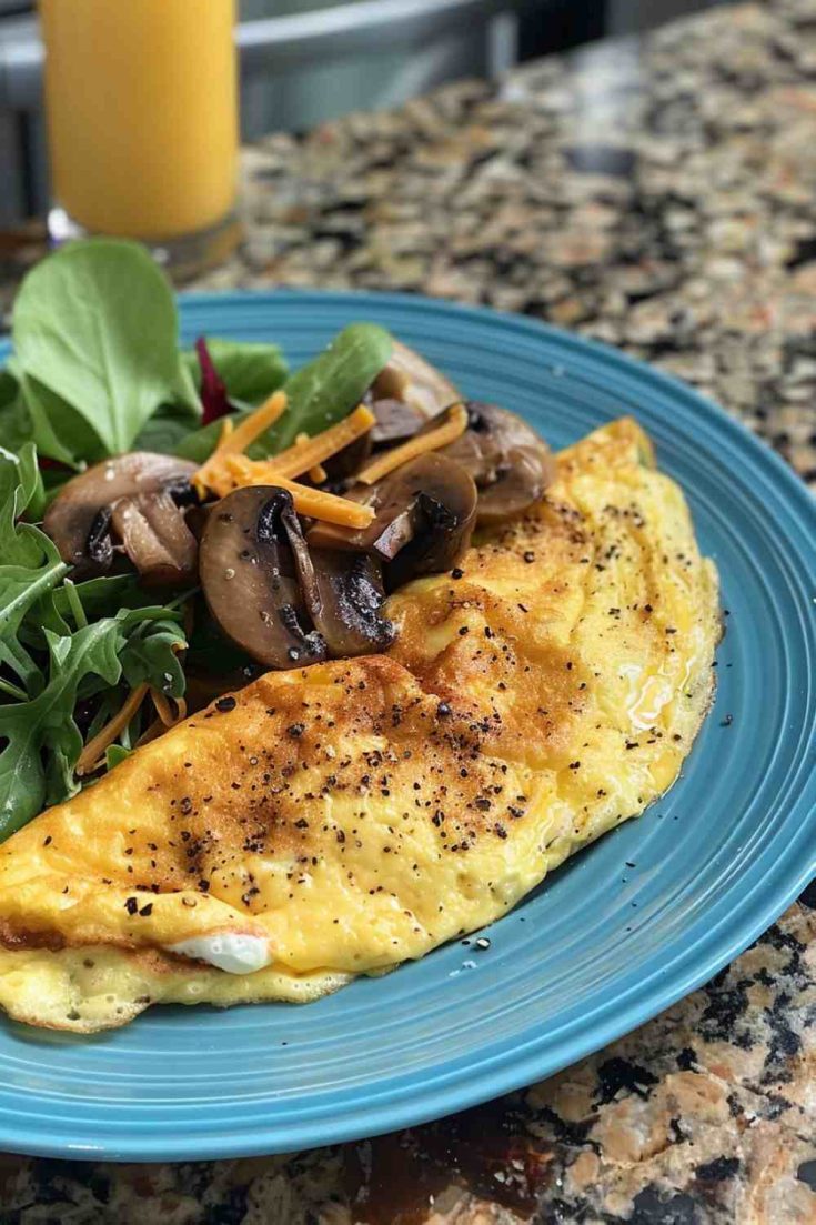 Keto-Friendly Mushroom Omelette