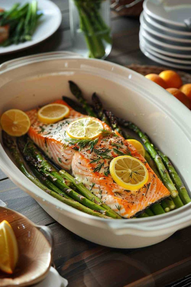 Lemon Dill Salmon and Asparagus