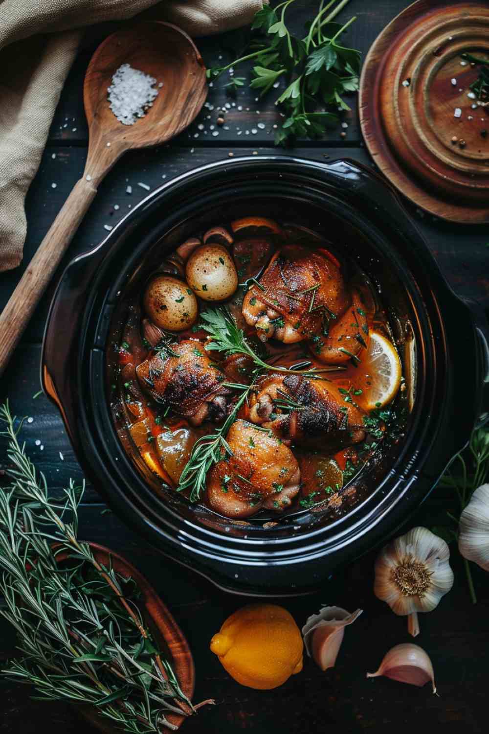 Lemon Garlic Chicken Thighs