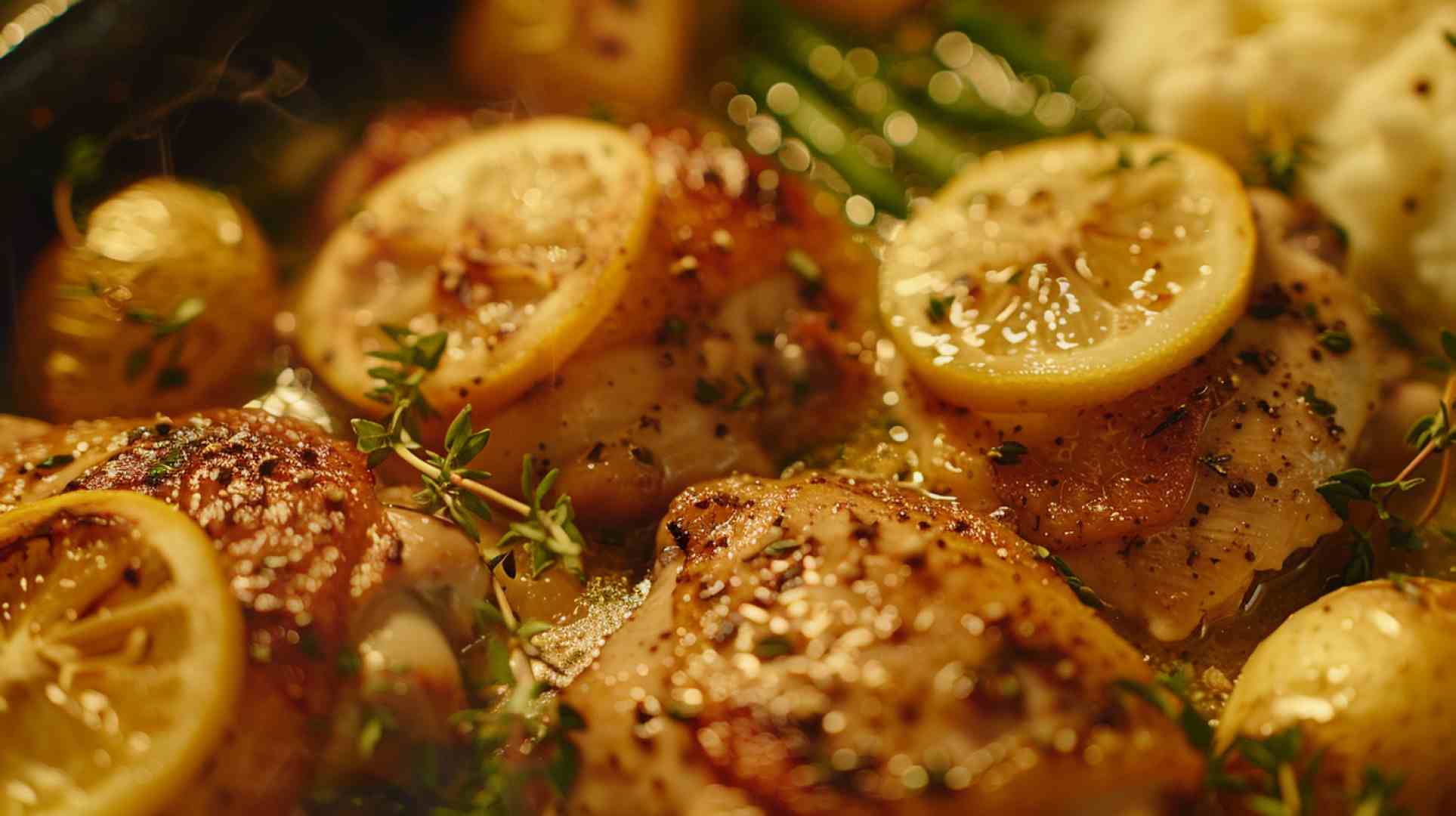 Lemon Garlic Chicken Thighs