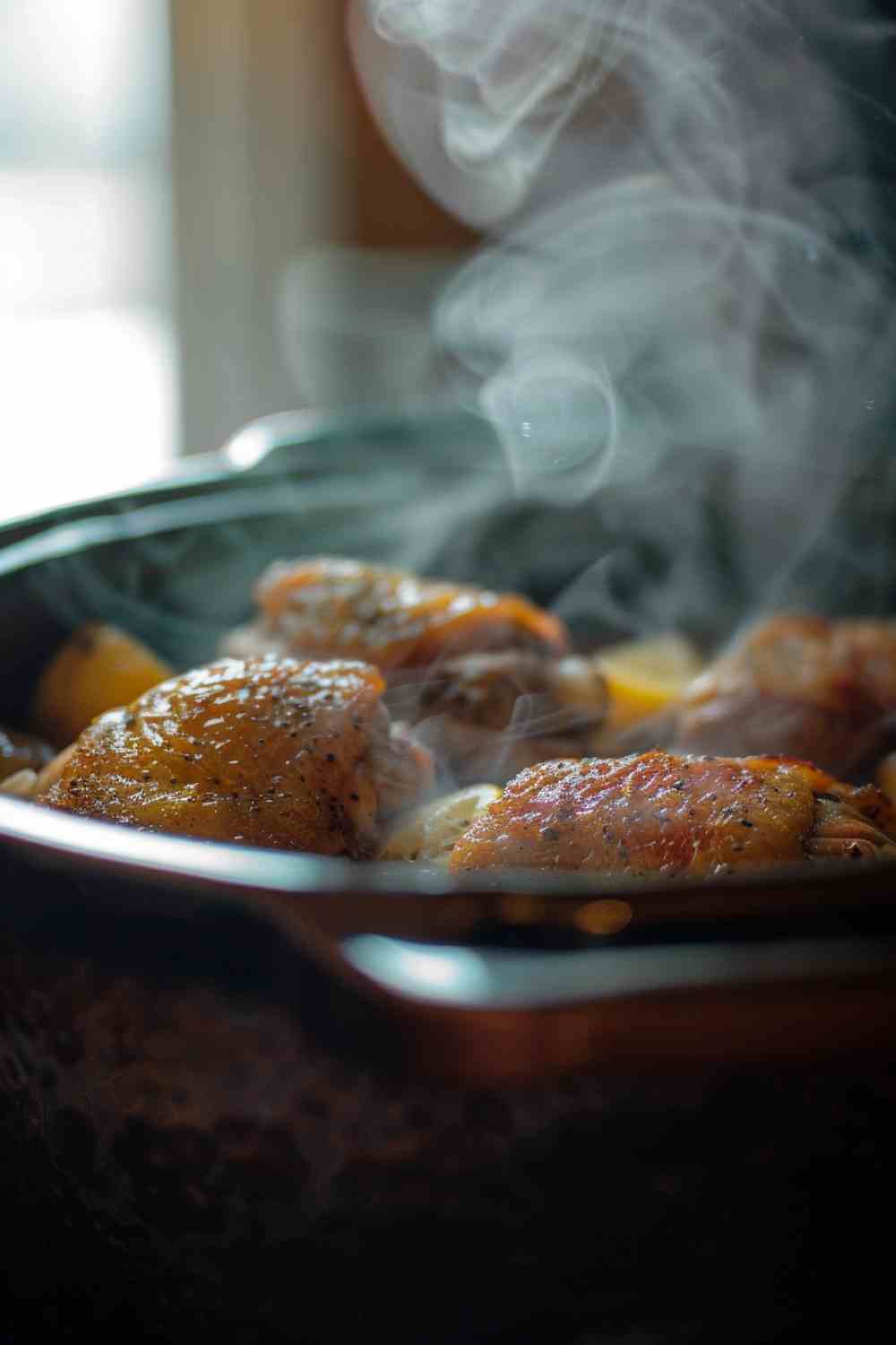 Lemon Garlic Chicken Thighs