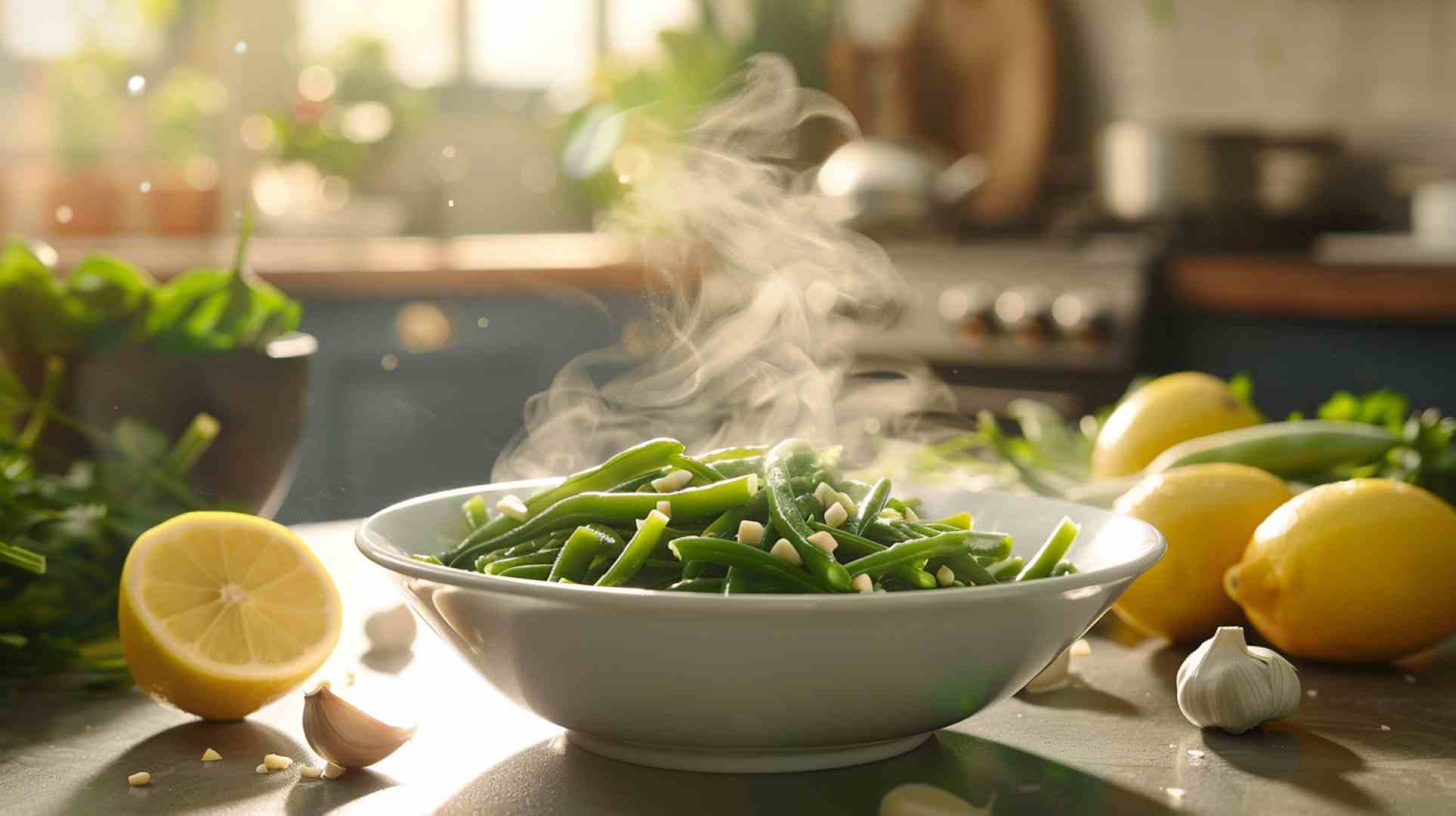 Lemon Garlic Green Beans