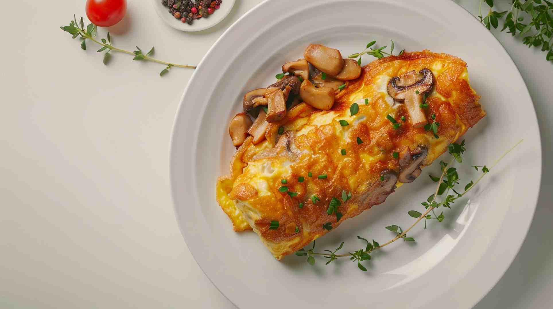 Low-Calorie Mushroom Omelette