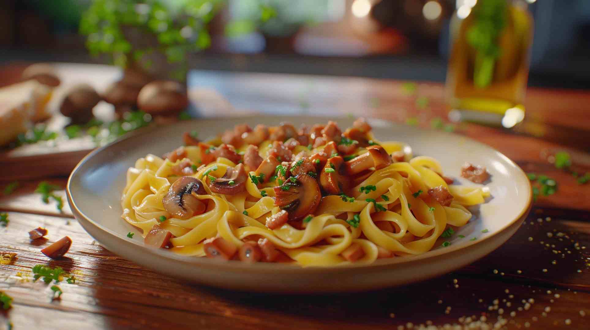 Mushroom Carbonara