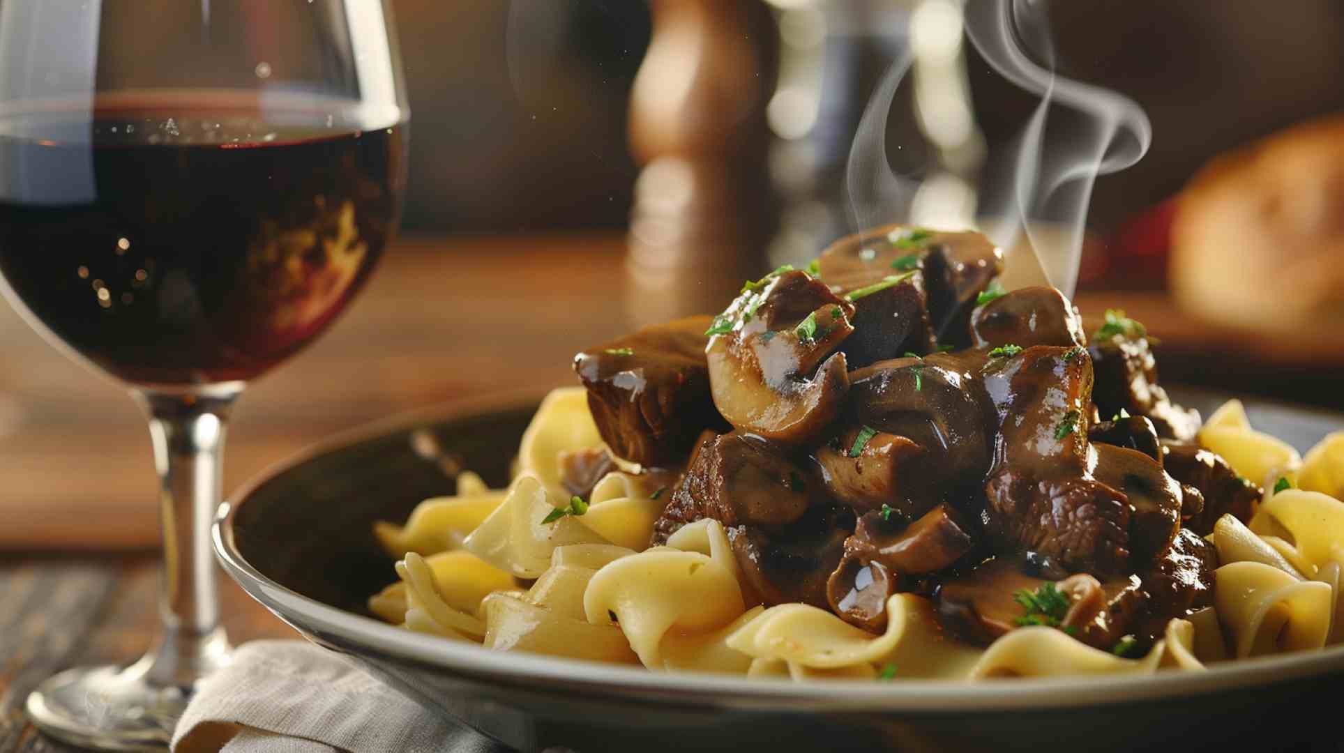 Mushroom and Beef Stroganoff