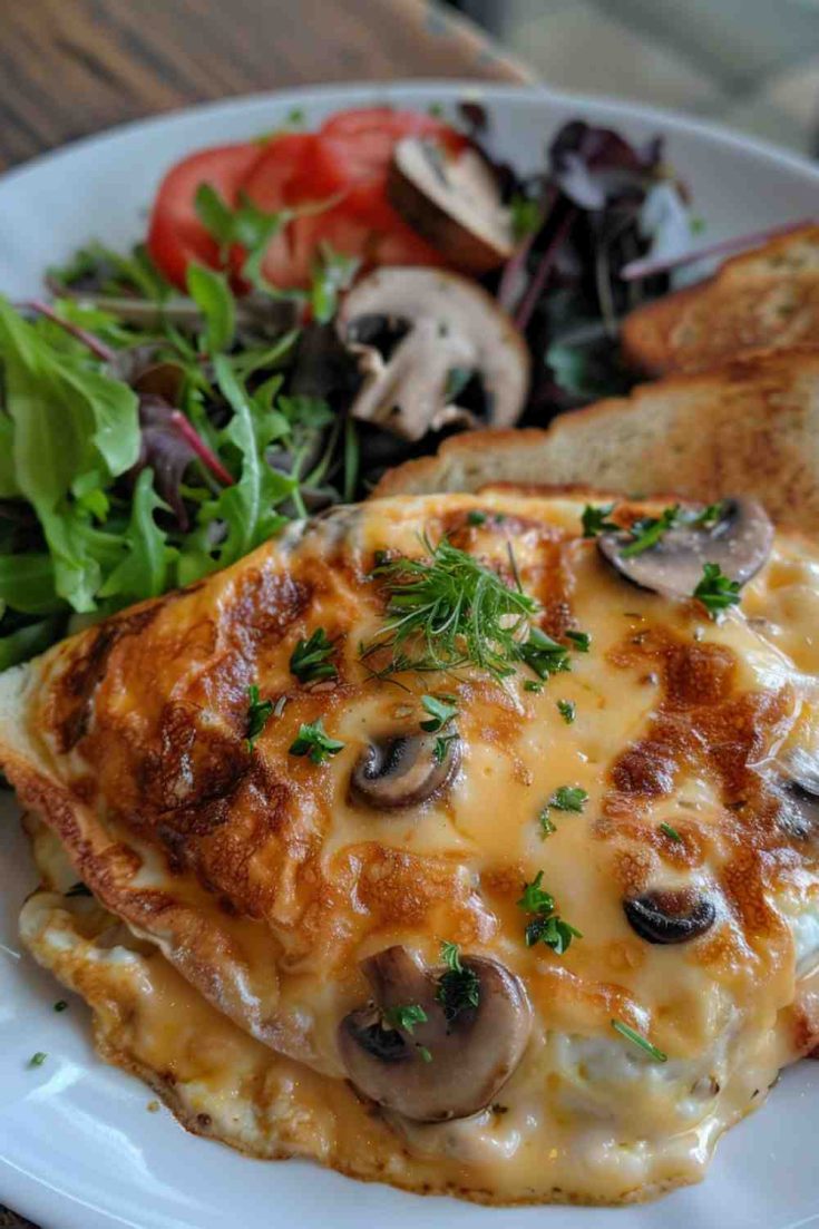 Mushroom and Cheese Omelette