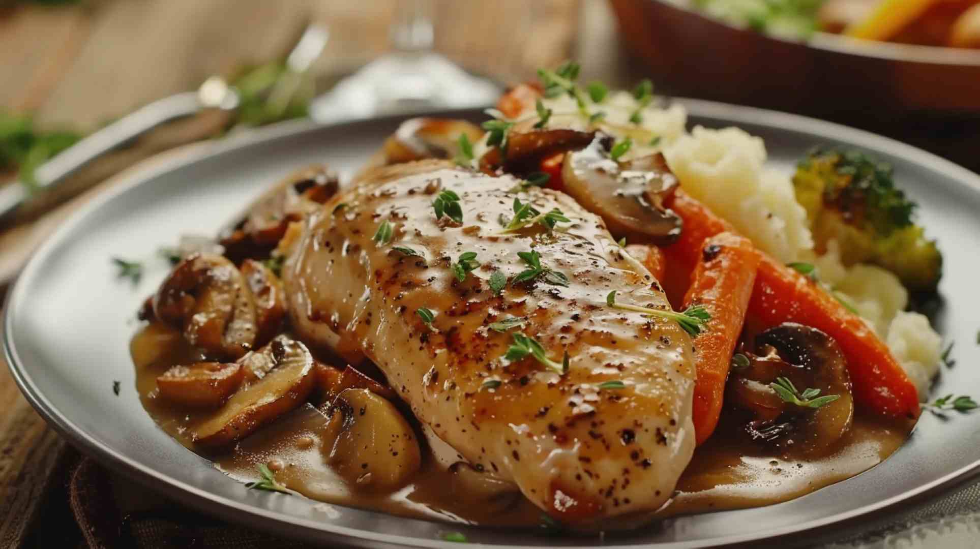 Mushroom and Chicken Marsala