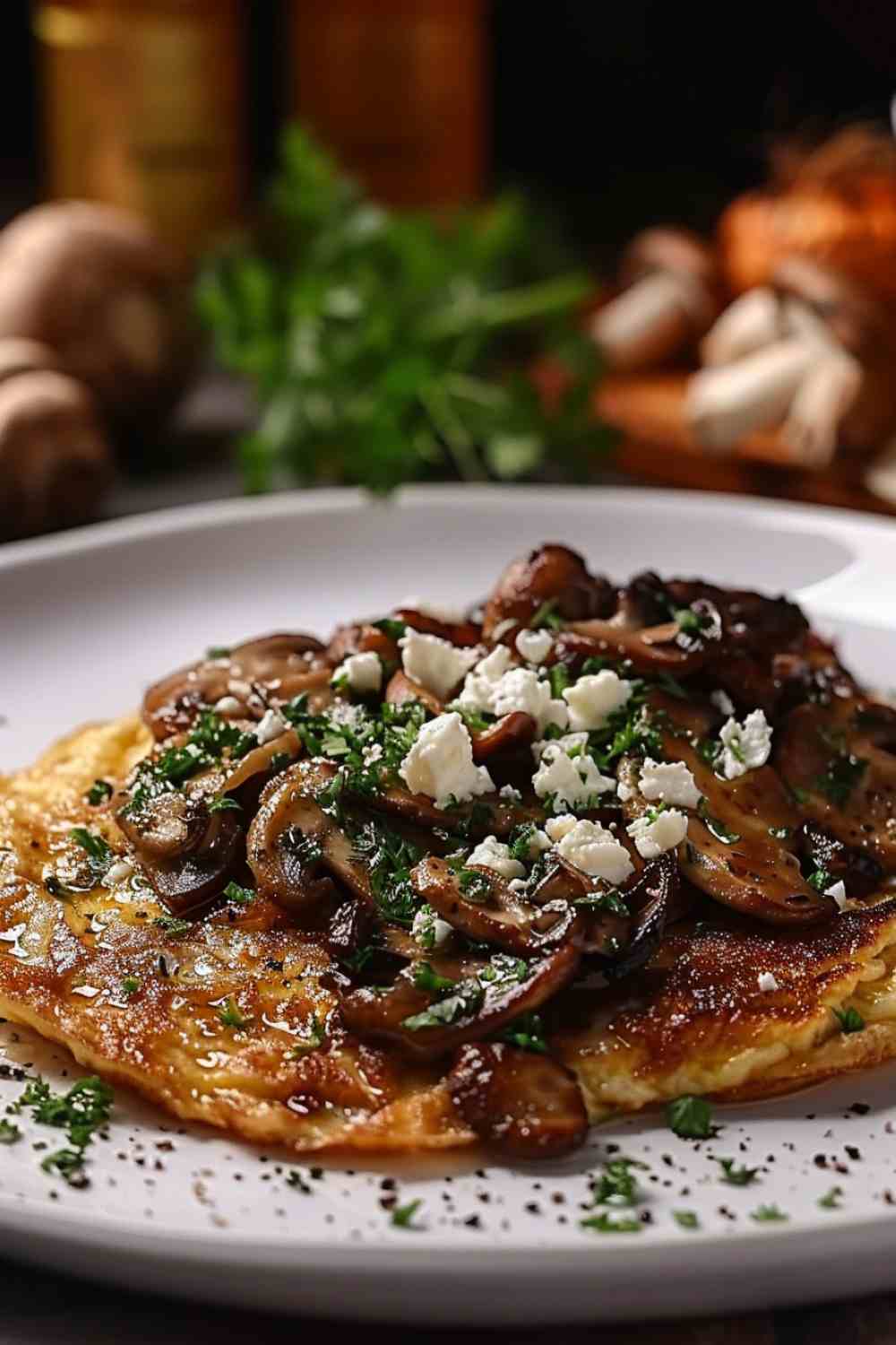 Mushroom and Feta Omelette