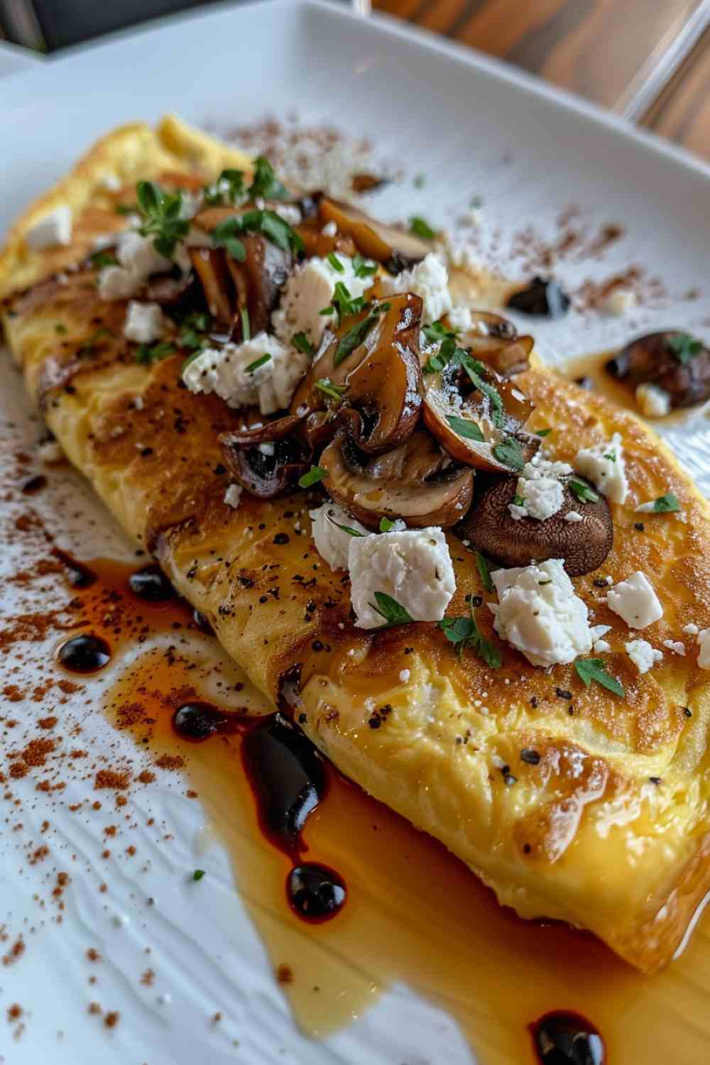 Mushroom and Feta Omelette