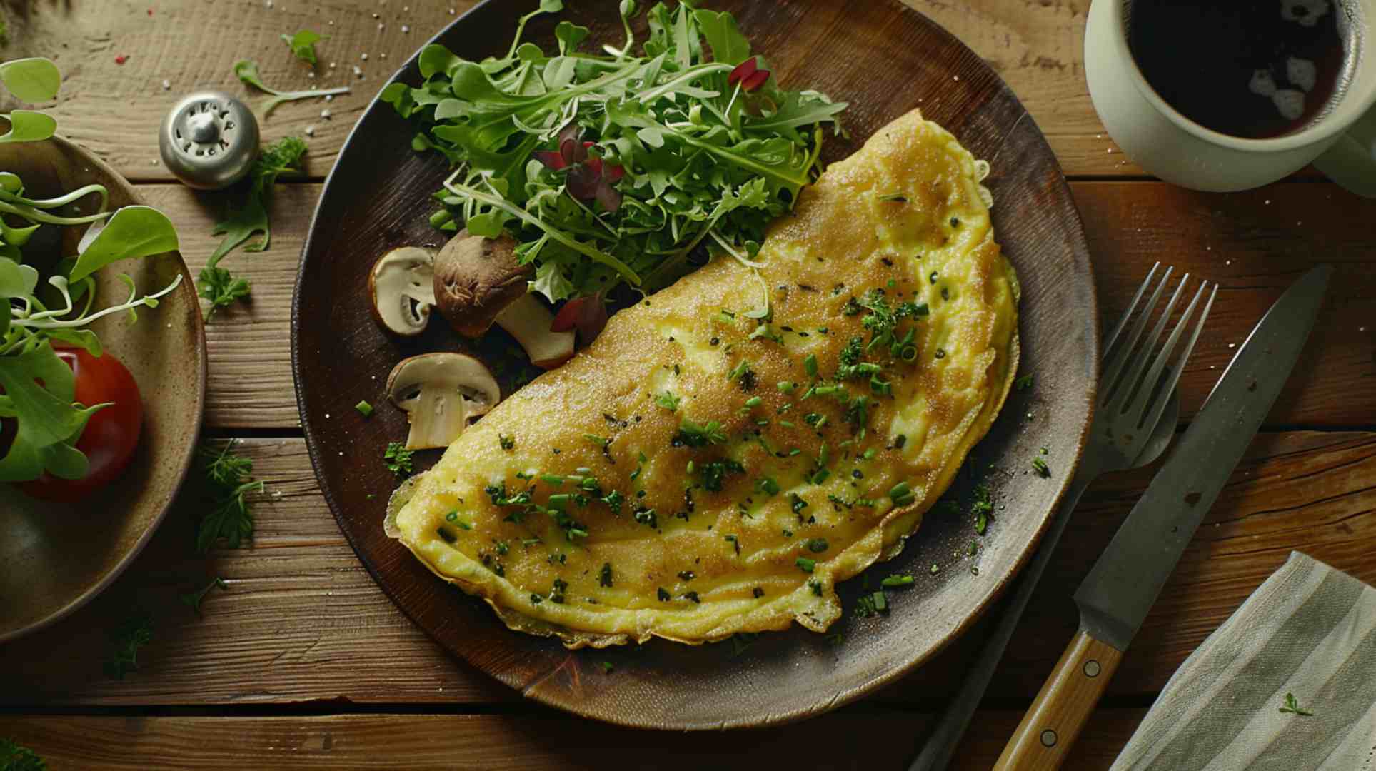 Mushroom and Herb Omelette