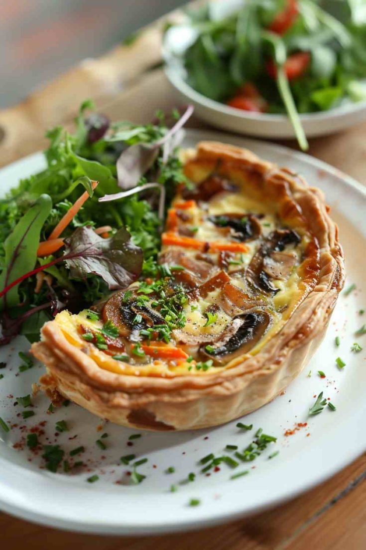 Mushroom and Herb Quiche